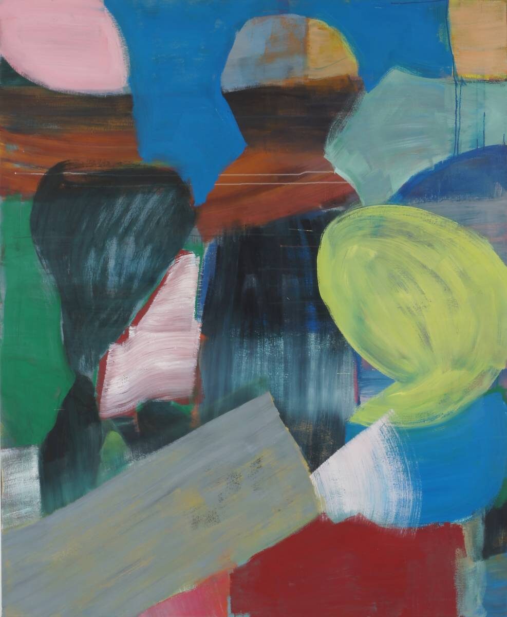 Gemälde von Christine Gläser: Gelbform, 2010, Eitempera auf Baumwolle, 170x140 cm