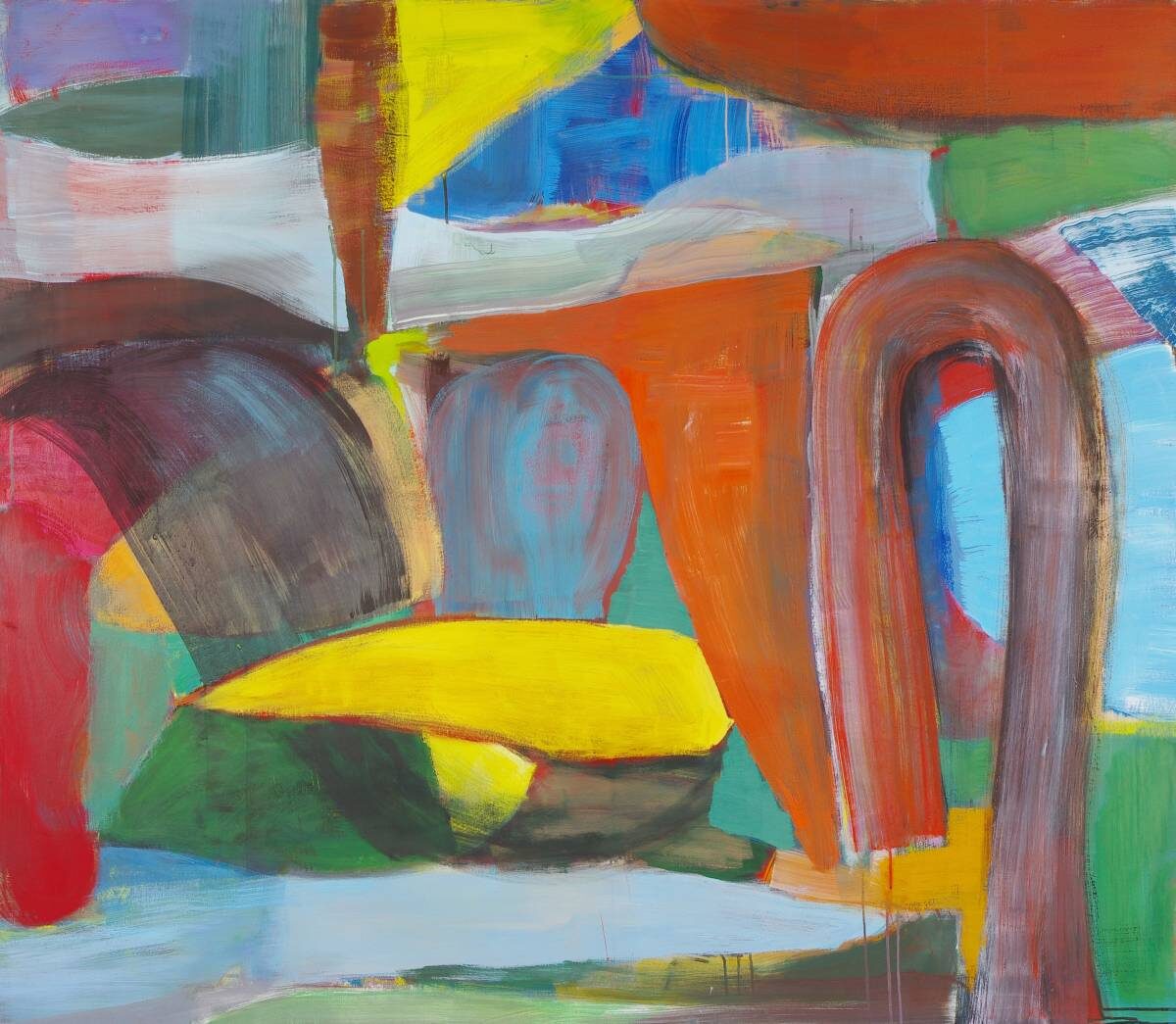 Gemälde von Christine Gläser: vis, 2012, Eitempera auf Baumwolle, 130x150 cm