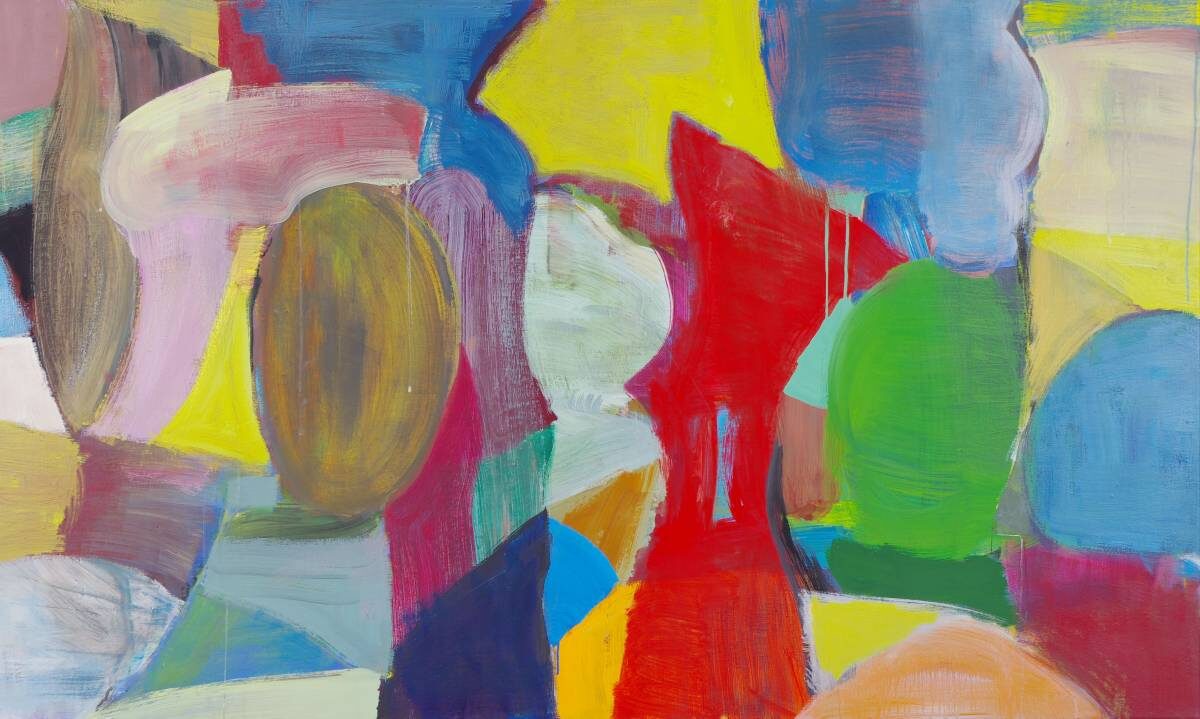 Gemälde von Christine Gläser: Piero, 2012, Eitempera auf Baumwolle, 90x150 cm