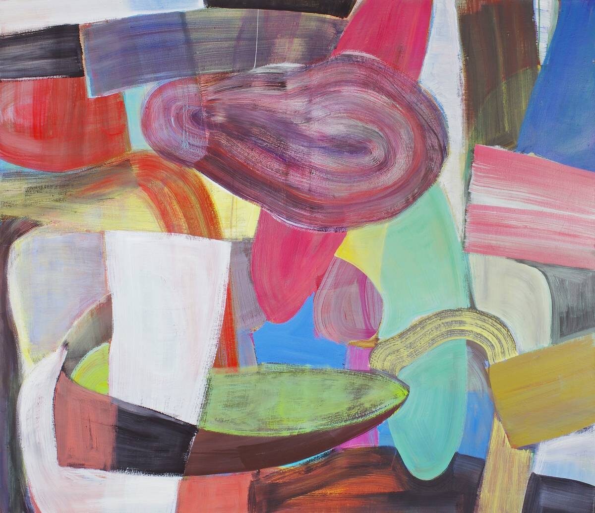 Gemälde von Christine Gläser: See, 2013, Eitempera auf Baumwolle, 130x150 cm