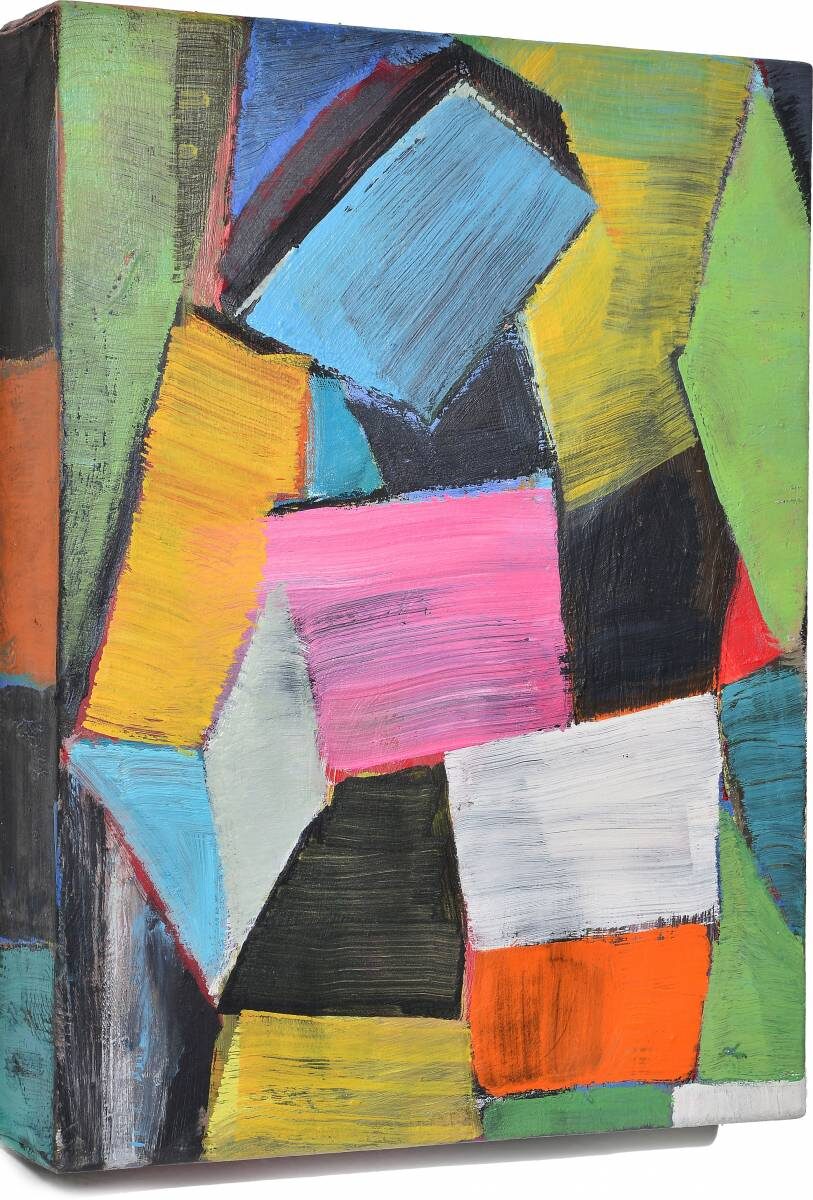 Gemälde von Christine Gläser: Box, 2014, Eitempera auf Baumwolle, 40x30x6,5 cm