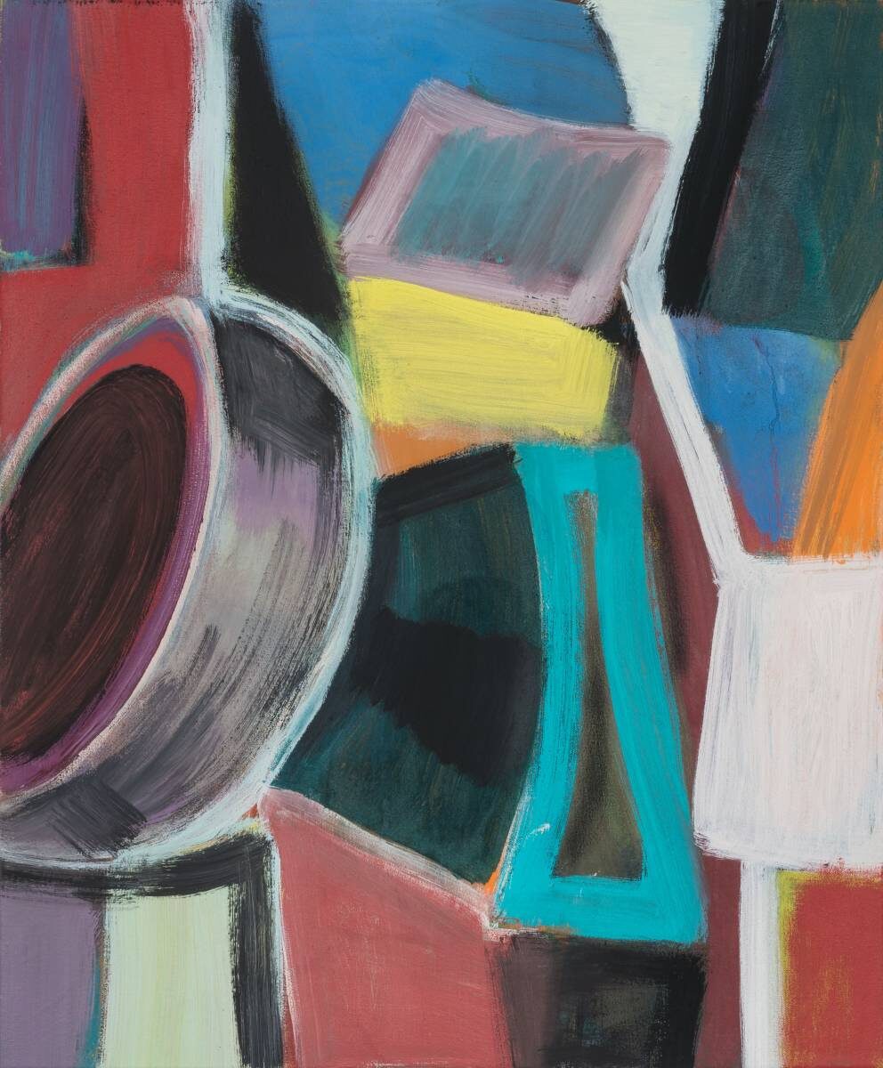Gemälde von Christine Gläser: vielfach, 2016, Eitempera auf Baumwolle, 60x50 cm