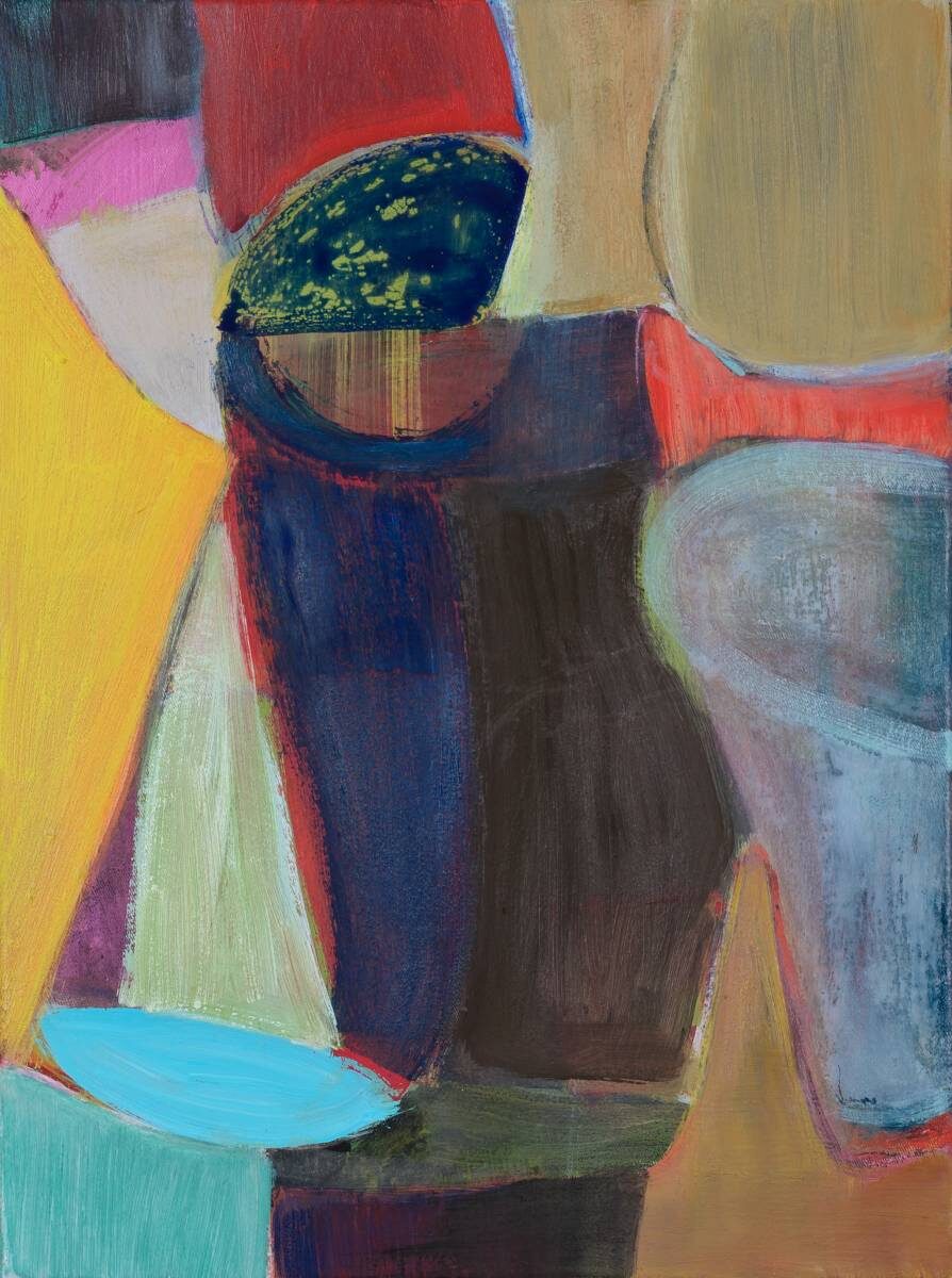 Gemälde von Christine Gläser: kelch, 2019, Eitempera auf Leinwand, 40 x 30 cm