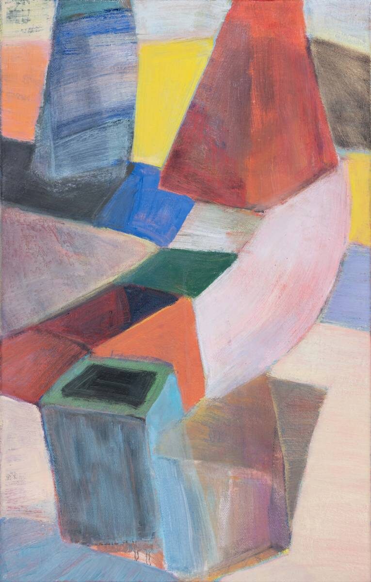 Gemälde von Christine Gläser: gambit, 2022, Eitempera auf Leinwand, 55 x 35 cm