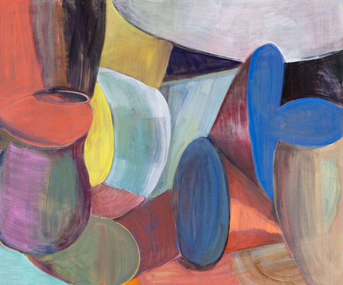 Gemälde von Christine Gläser: zwie, 2022, Eitempera auf Leinwand, 100 x 120 cm