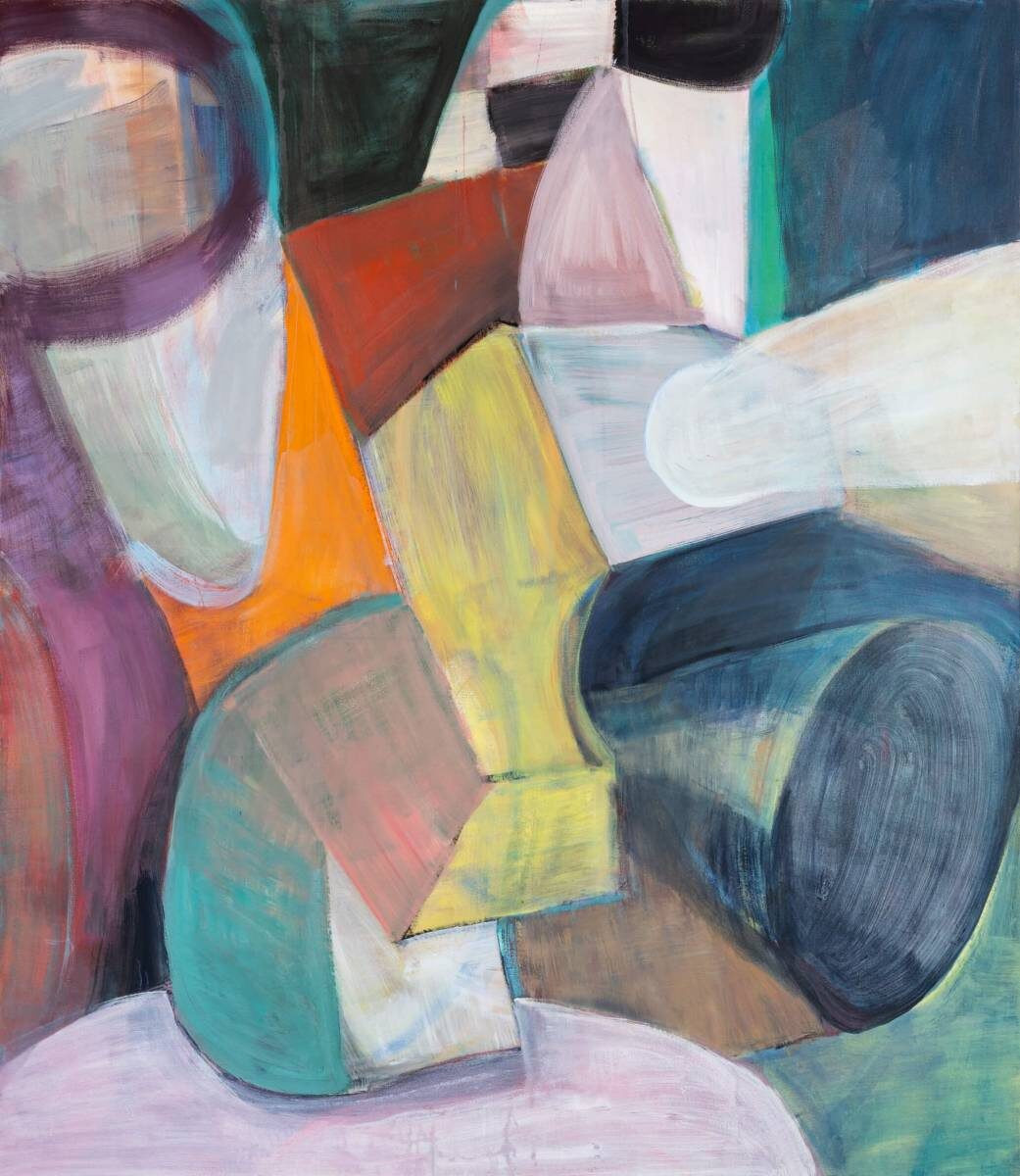 Gemälde von Christine Gläser: spotlight, 2022, Eitempera auf Leinwand, 150 x 130 cm