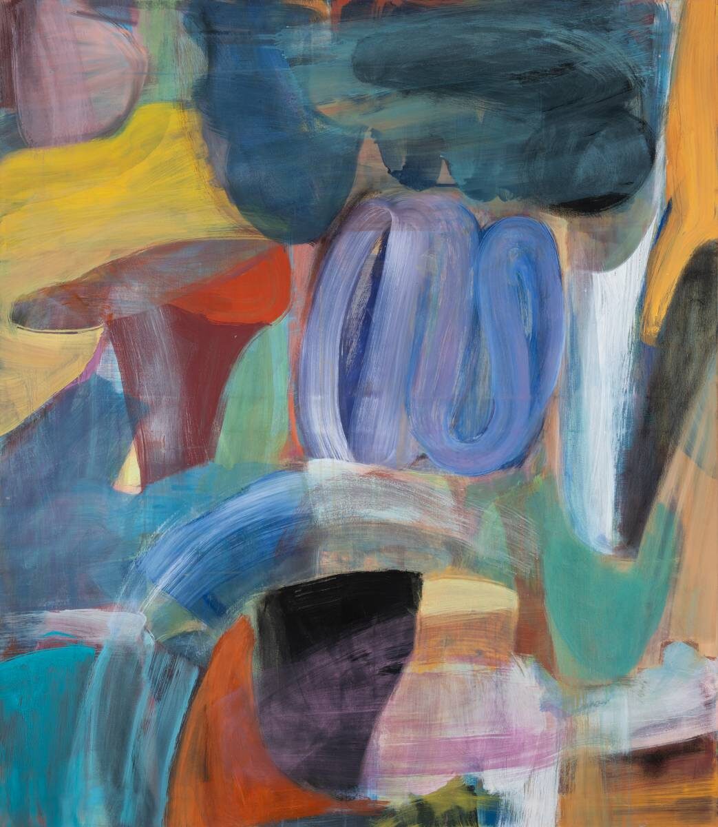 Gemälde von Christine Gläser: Arc, 2023, Eitempera auf Baumwolle, 150 x 130 cm