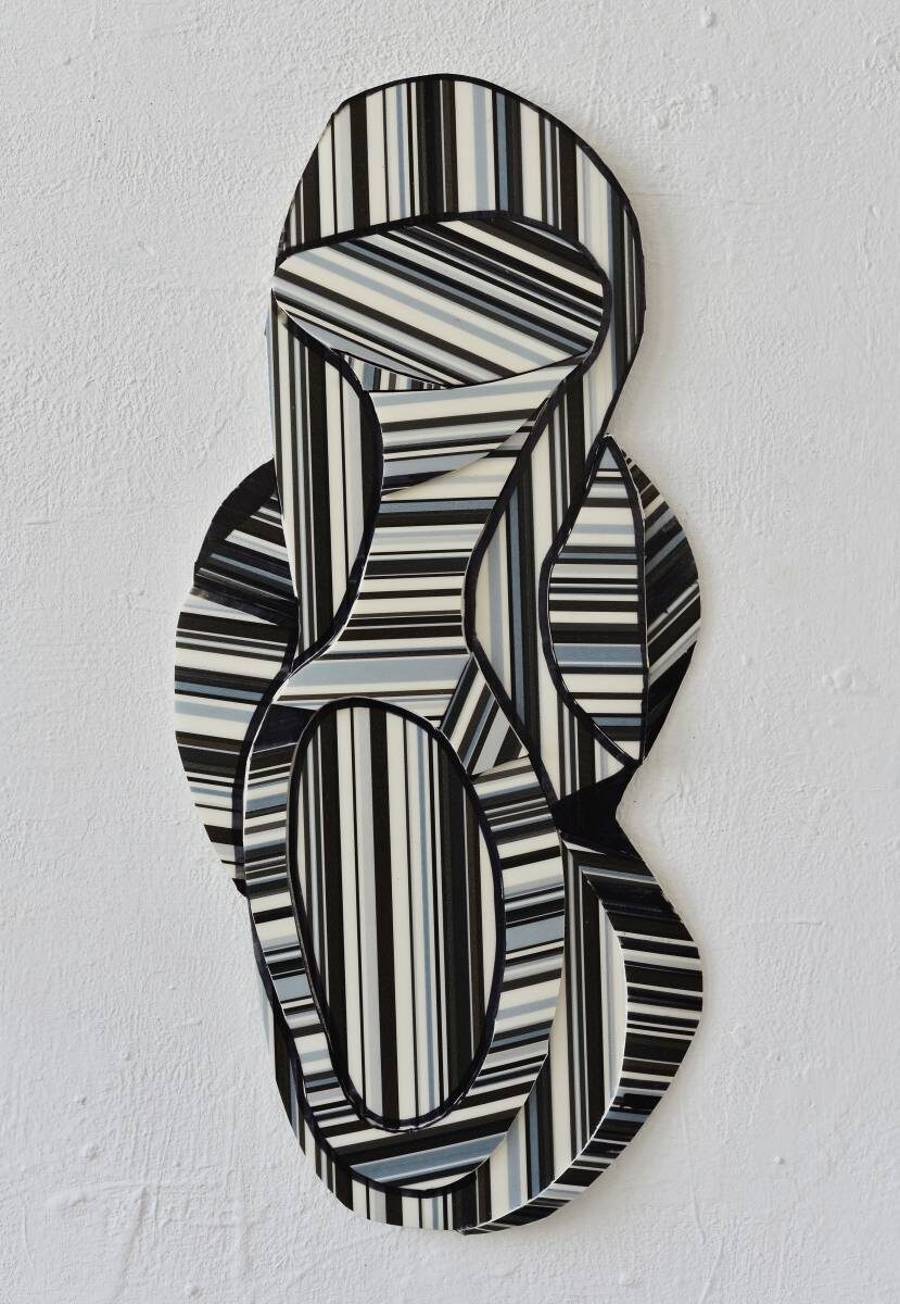 Arbeit von Christine Gläser: sichtbar, 2013, PVC, 42x20 cm
