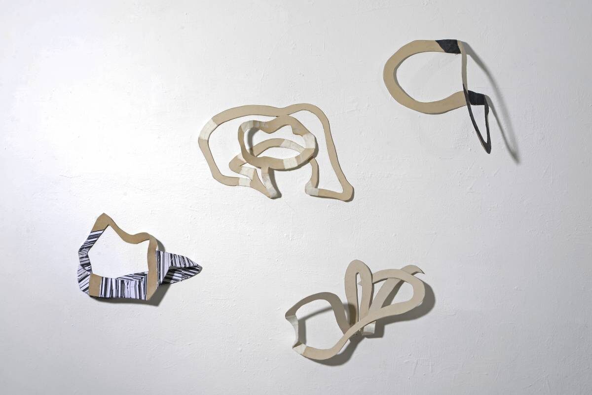 Arbeit von Christine Gläser: Atelierwand, 2016