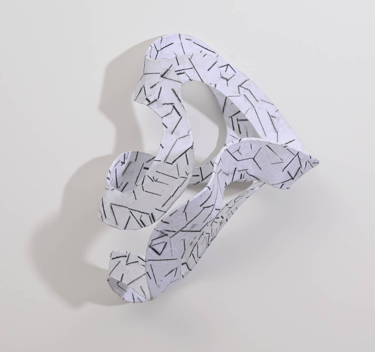 Arbeit von Christine Gläser: Jungle, 2020, Graupappe Collage, 19 cm x 15 cm x 7 cm